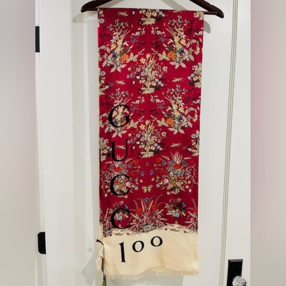 Gucci Accessories - NWT Gucci 100th Anniversary Silk Scarf